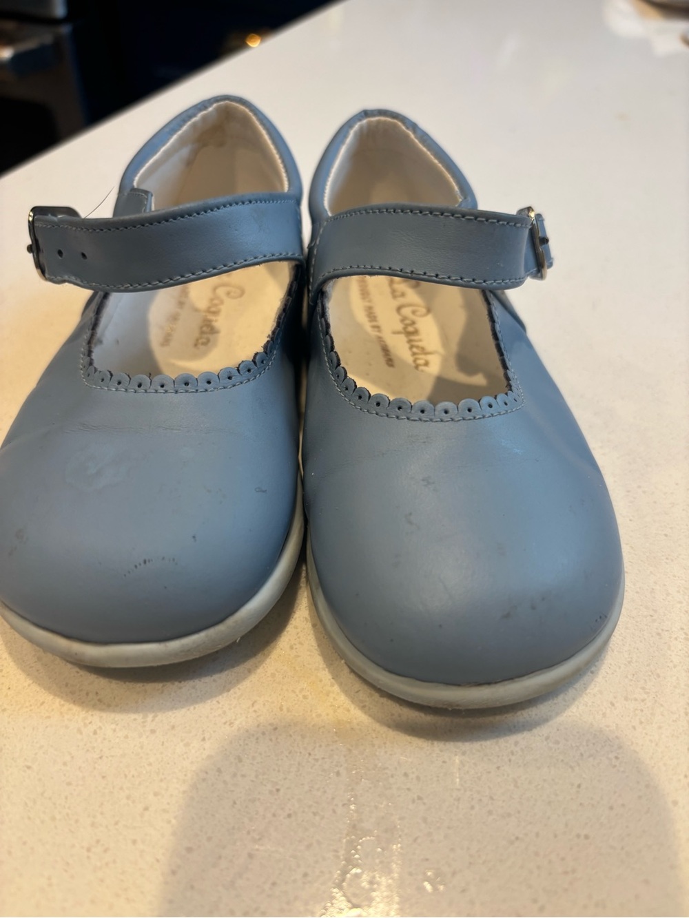 La Coqueta Dusty Blue Mary Jane Shoes size 8 or EU 24 - Picture 8 of 11